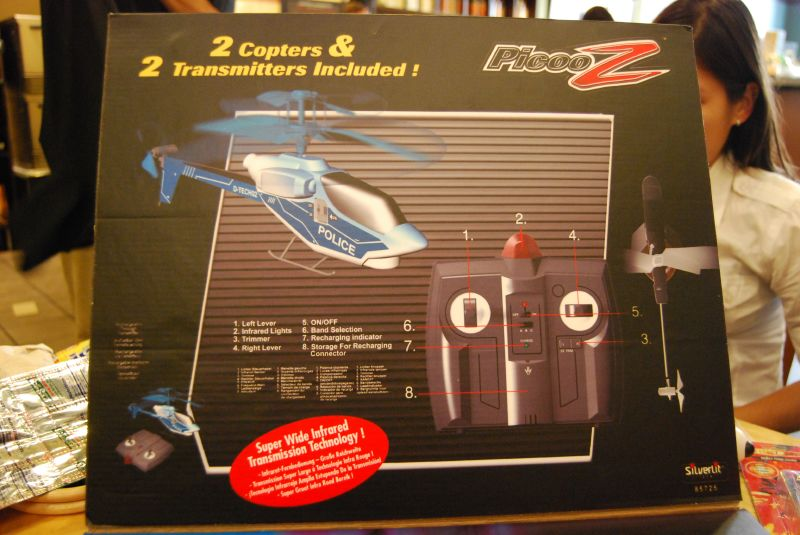 Illustration for article titled PicooZ Sky Challenger Laser Tag R/C Choppers Selling Soon